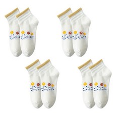 소니오 여성용 큐티무드 패션 양말 4켤레 세트