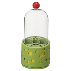 레드케비넷 빨간코 도트링 다용도 브러쉬 정리함 HR771, 그린, 1개