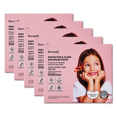 dermafi 兒童用防護潔淨防曬貼片 愛心臉頰 UPF50+, 400mg, 5個