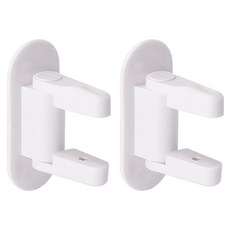 防開門兒童安全門把鎖, 白色, 2個