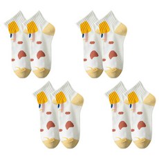 소니오 여성용 큐티무드 패션 양말 4켤레 세트