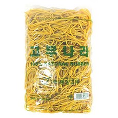 GOMUNARA 橡皮筋 100 x 3 mm 1kg, 黃色, 1個