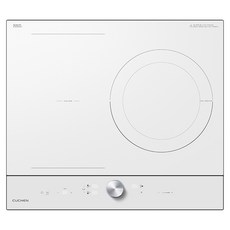 쿠첸 IH FLEX 대화구 올파워 쇼트 인덕션 3구 화이트 CIR-CW30KD0B1 + 인덕션 스탠드케이스 150mm 실버 프리스탠딩 CIR-EW33KD0B1 세트 방문설치