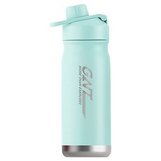 便攜式運動不鏽鋼保溫保冷隨行杯, 550ml, 藍色, 1個