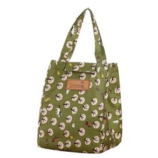 葉子小舖 三角手提保溫保冷便當袋, 森林探險 綠色, 1個