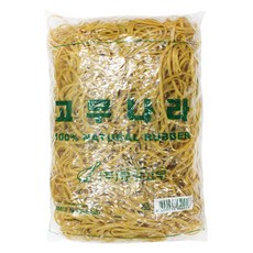 GOMUNARA 橡皮筋 150 x 3 mm 1kg, 黃色, 1個