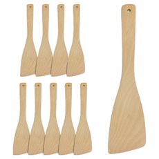 원목 업소용 뒤집개, 참나무, 10개