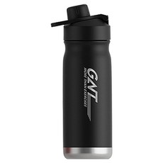 攜帶型運動不鏽鋼保溫保冷保溫杯, 550ml, 黑色, 1個