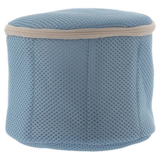 SP SAUCE 內衣洗衣網 立體三層結構 青藍色 圓形 內衣專用, 1個