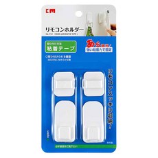 KM 免打孔黏貼式壁掛鉤 1盒, 白色, 2個