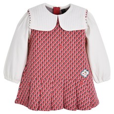 moimoln 女童Giselle大翻領百褶連身裙 M241OPG40P