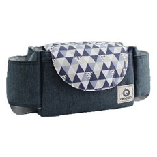 aiebao 愛兒寶 River Fox 輕量型尿布嬰兒車收納袋, 深藍色