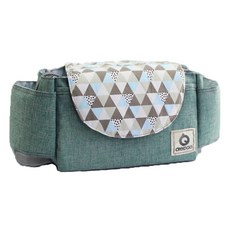 aiebao 愛兒寶 River Fox 輕量型尿布嬰兒車收納袋, 綠色