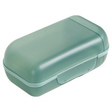 附蓋珍貴香皂收納盒, 1個, 綠色