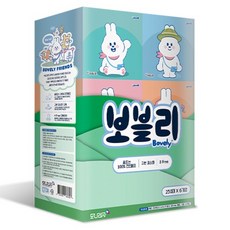 bovely 蒙娜麗莎 天然紙漿迷你面紙 2層 6款, 1套, 250張