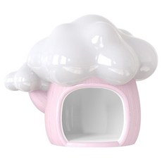 랜보어 햄스터 구름나무 세라믹 은신처, 핑크, 1개