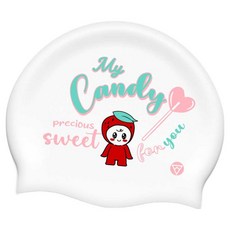 Tornado 矽膠設計款泳帽 TSC2011, 白色, 1個