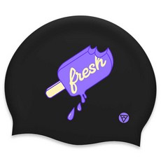 Tornado 矽膠泳帽 設計款泳帽 TSC2013, 黑色, 1個