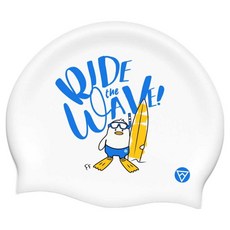 TORNADO SPORTS 矽膠泳帽 設計款泳帽 TSC2014, 白色, 1個