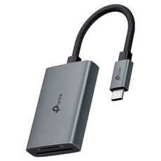 티피링크 C타입 USB to 3D / 마이크로 SD 4 카드 리더기, 그레이, 1개, UA440C
