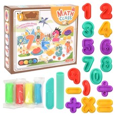 오즈토이 플레이 컬러 도우 클레이 세트, 사칙연산&숫자, 200g, 1세트