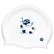 Tornado 矽膠泳帽 設計款泳帽 TSC2010, 白色, 1個