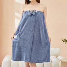 MotherBoutique 女用浴袍, 藍色, 1個