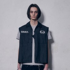 비전스트릿웨어 Evil Denim Woven Shirt VS2402SS01BK