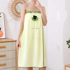 MotherBoutique 女用可愛刺繡連身裙浴袍, 黃色, 1個