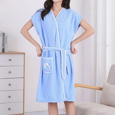 Mother Btti 女性連身裙式浴袍, 1個, 藍色