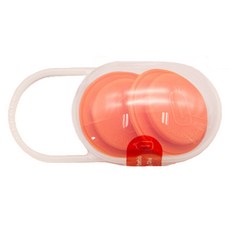 요한손베비스 밀폐 디스크 2p + 니플케이스 세트, 1세트, 코랄핑크