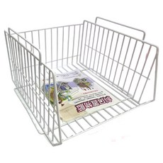 騰宇 斜口置物籃, 大, 1個, 白色