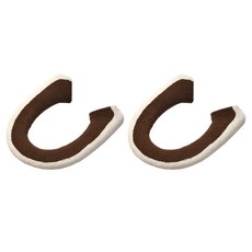 PEONIST 雙色可水洗馬桶坐墊套 2入組, 1套, 棕色