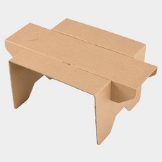 페이퍼팝 휴대용 종이 소소 테이블 10p, 크라프트