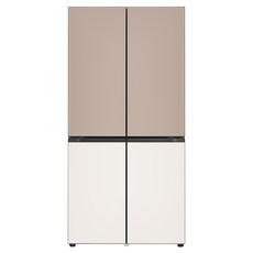 LG전자 [색상선택형] 디오스 오브제컬렉션 STEM 베이직 Fit Max 상냉장 하냉동 601L 4도어 냉장고 방문설치, M626GCB052S