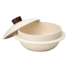 VIZZART 陶瓷傳統釜鍋, 20cm, 1個, 象牙白 + 大理石