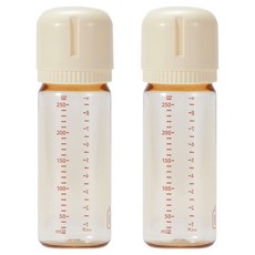 JOHANSON bebis 嬰幼兒用PPSU無奶嘴易潔奶瓶雙入組, 香草, 2個, 260ml