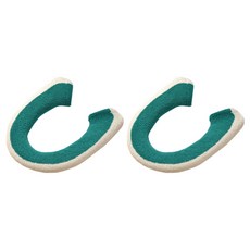 PEONIST 雙色可水洗馬桶坐墊套 2入組, 1套, 綠色