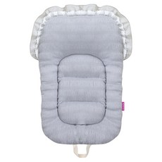 Manito Pet 狗狗推車內墊 枕頭一體式 靠背兩用坐墊 靠墊, 波紋灰色, 1個