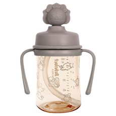 Bebelock 嬰幼兒用PPSU矽膠頂蓋吸管杯, 210ml, 1個, 巧克力色