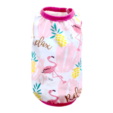 SassyDog 寵物服飾 冷感背心, 粉火鶴, 1件