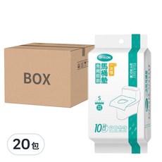 WHIKON 拋棄式馬桶坐墊紙 10張x20包 S號 藍色 一次性馬桶墊, S, 20包