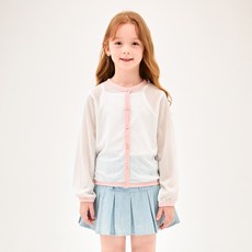 JELISPOON 兒童撞色羅紋日常開襟衫