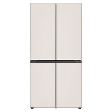 LG전자 [색상선택형] 디오스 오브제컬렉션 STEM 베이직 Fit 앤 Max 상냉장 하냉동 601L 4도어 양문형 냉장고 방문설치, M626GGG052S