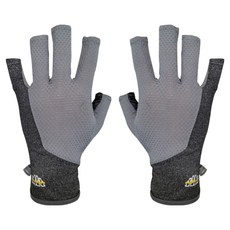 HIGH MOUNT 傑克凱文 男士春夏款 Master 防滑七分半指手套 雙手組 JK-MASTER07, 1個, 灰色