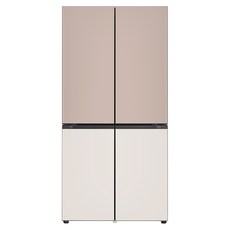 LG전자 [색상선택형] 디오스 오브제컬렉션 STEM 베이직 Fit 앤 Max 상냉장 하냉동 601L 4도어 양문형 냉장고 방문설치, M626GAG052S