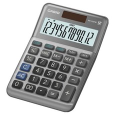 CASIO 卡西歐 顏色漂亮的迷你一般計算機 MS-120FM, 灰色, 1個