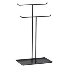 쿠리풀 키링 악세서리 거치대 T자형, 1개, 블랙