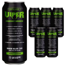 삼대오백 바이퍼 에너지 그린 제로 음료, 355ml, 6개