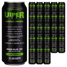 삼대오백 바이퍼 에너지 그린 제로음료, 355ml, 24개
